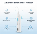 Diagram illustrating the internal components and functions of the Water Flosser.