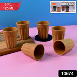 Konvex traditional chai cups displaying durable eco-friendly tea glass design