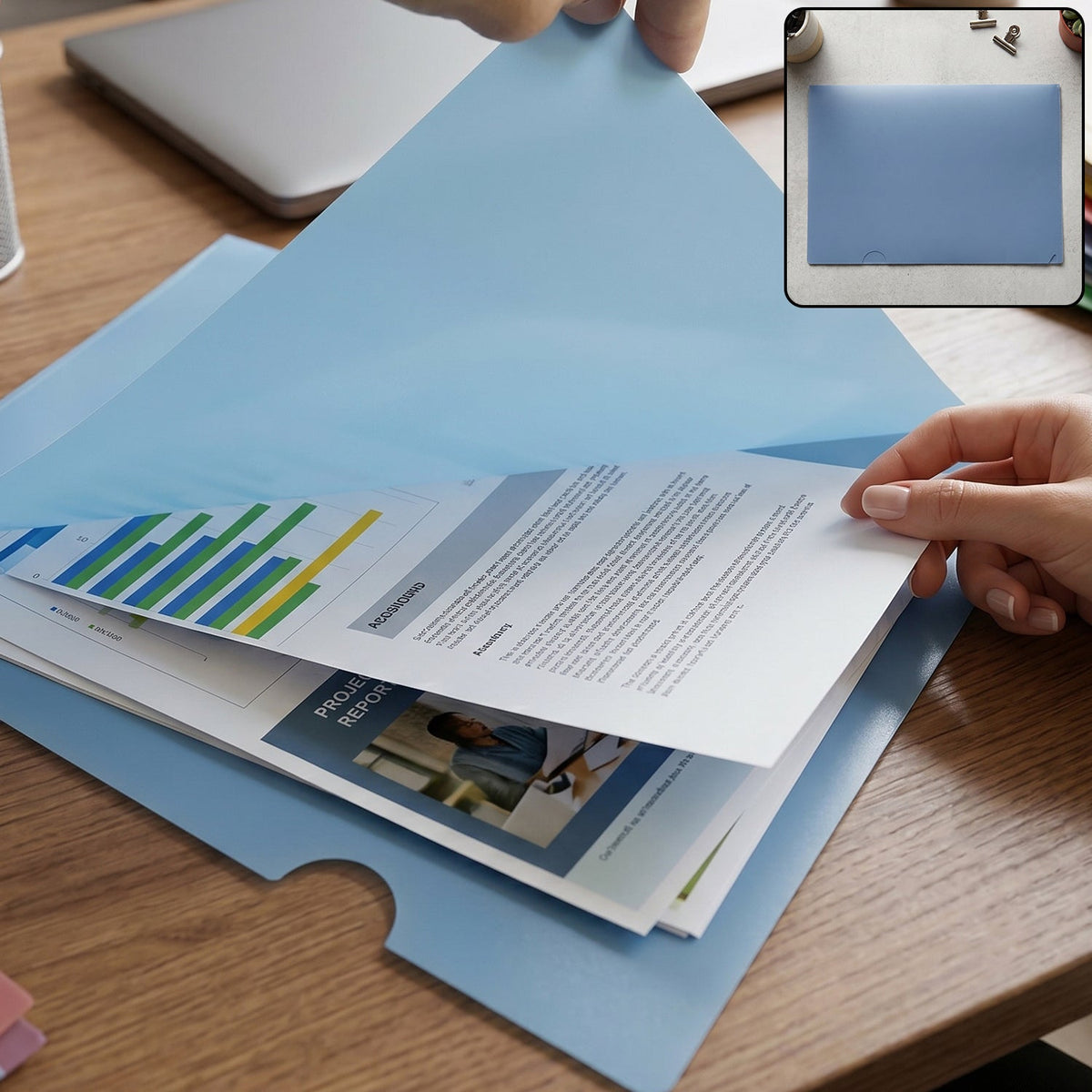 A4 slim waterproof document folder sleeve