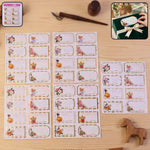 Elegant best compliments floral foil labels for gift wrapping