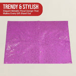 Trendy metallic floral wrapping paper design