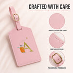 Luggage tag card holder view