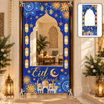 Eid backdrop curtain white bg
