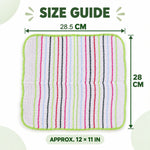 Pack of six checked dish cloths