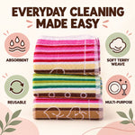 Glass cleaning cloth white bg