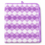 Purple patterned bath towel product view