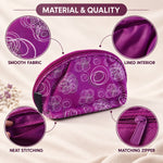 Zipper pouch mirror detail