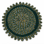 Round floor mat design view