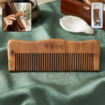 Anti-static wooden comb ideal for detangling and scalp massage