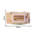Single pack of gentle cleansing wipes on white background