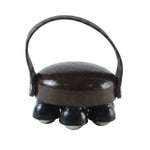 Plastic body massager on white background
