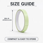 Glow tape roll size guide