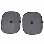 Car sun shade pair on white background