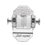 Suction cup shower holder on white background
