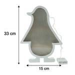 LED penguin decorative light size reference
