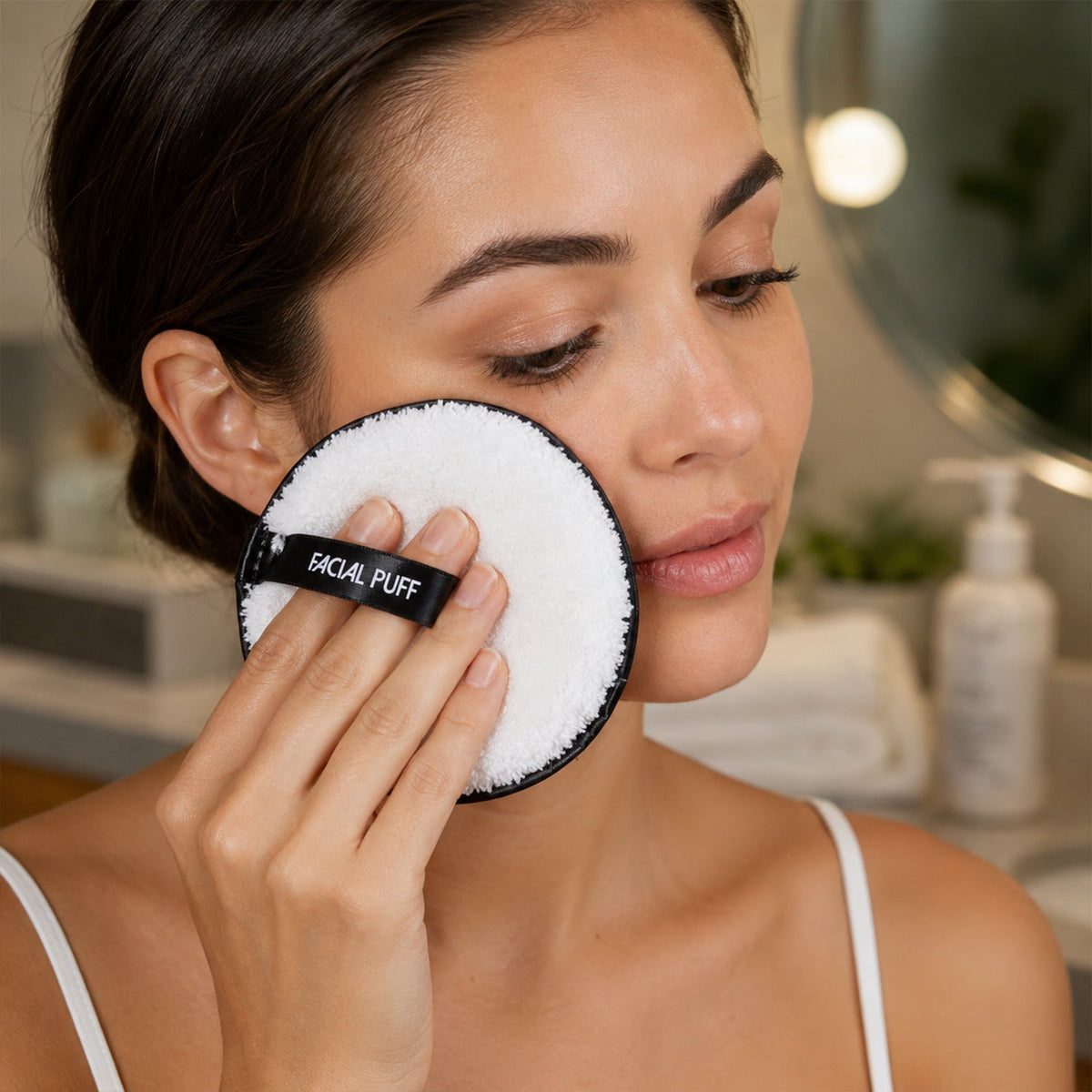 Eco-friendly washable facial sponge for daily skincare routines