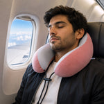 Neck support pillow during air travel