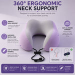Ergonomic U shaped travel pillow
