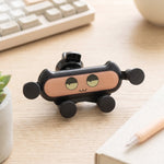 Compact car phone stand shown from the side