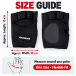 Gym gloves size guide