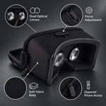 VR headset phone slot view