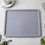 Rectangular tea serving tray on kitchen counter