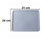 Plastic serving tray size 31 cm by 24 cm