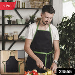 Adjustable kitchen cooking apron with 1 piece label and SKU 24555
