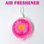 Flower-scented air freshener block effectively neutralizing toilet odours.