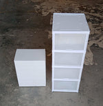 Lifestyle image of the stackable storage rack, showcasing its modern aesthetic and utility.