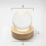 Religious gift crystal night lamp with detailed Lakshmi engraving