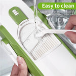 Time-saving adjustable hand press chopper for daily use.