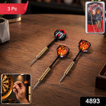 SKU 4893 small steel tip darts 3 piece set