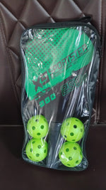 Konex pickleball paddles and balls displayed on an outdoor court for recreational play