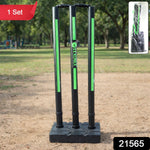 Heavy base cricket stumps ideal for backyard cricket training