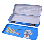 Collection of colorful car shape compass boxes, ideal for school supplies.