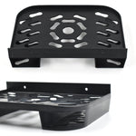 Compact wall shelf for TV setup boxes and other technical devices.