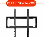 Included installation hardware and concrete anchors for the TV wall bracket.