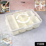 Leak-proof compartment box organizing fridge items