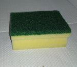 Pack of Bathora 2-in-1 kitchen scrub sponges, highlighting their durability and utility.