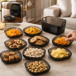 9 in 1 Serving Plate Set for Dining Table with Compartments