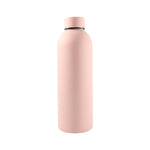 Eco-friendly reusable pink stainless steel bottle with double wall insulation