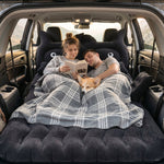 Inflatable car bed set with cushions included