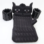 Inflated car travel air mattress supporting restful sleep