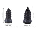 Size comparison of pink tire repair nails for easy identification
