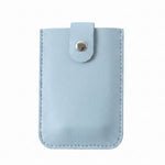 PU leather card holder wallet on white background