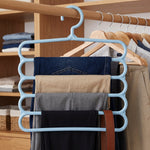 Hanger used for jeans, scarves and towels