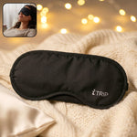Front view of comfortable padded sleep eye mask