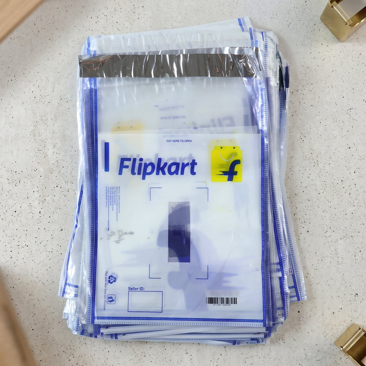 Flipkart Courier Bags 6 x 8 Inch Pack of 100 Tamper Proof Polybags
