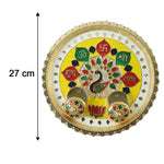 Festive decorative thali for pooja, tilak and haldi kumkum